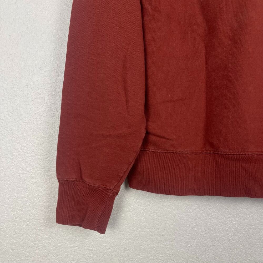 Zadig & Voltaire Upper Skull Felt Crewneck Sweatshirt Rust Size Large Grunge Emo - Picture 5 of 9